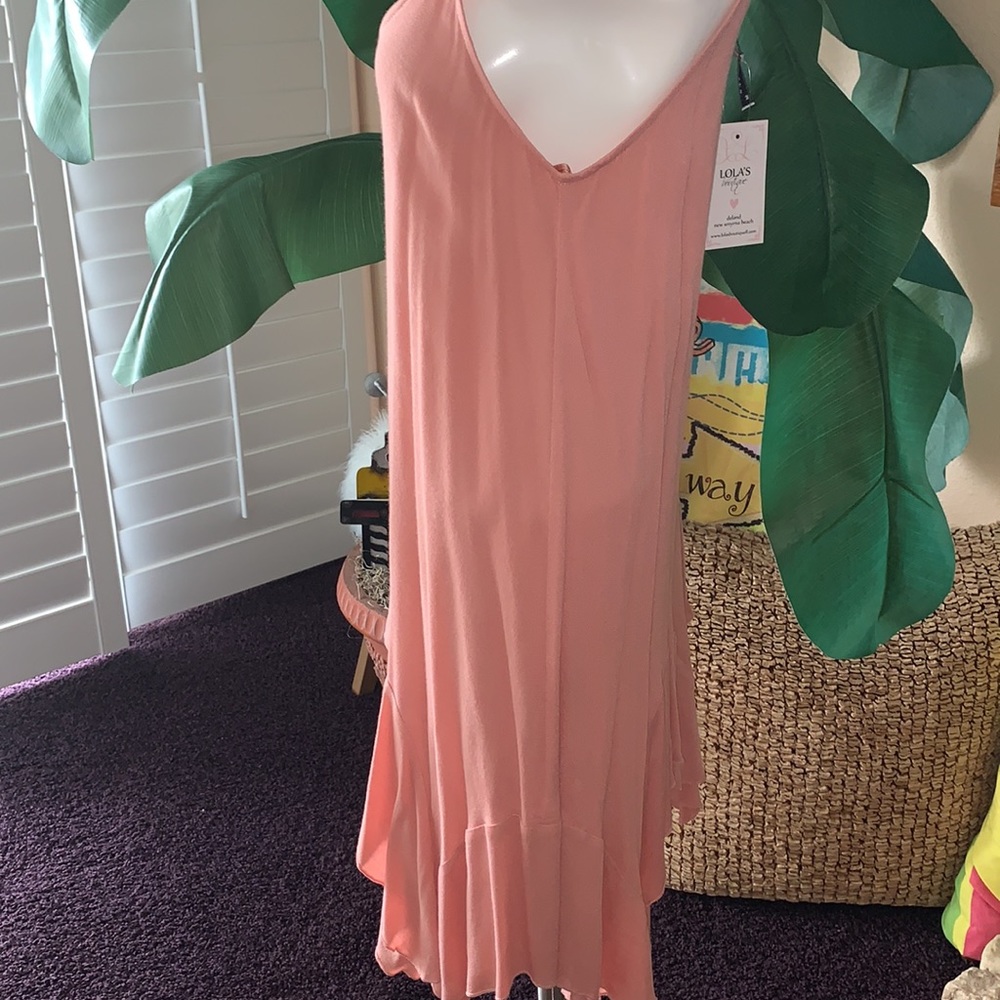 Entro Slip Ruffle Dress NWT - Picture 2 of 4